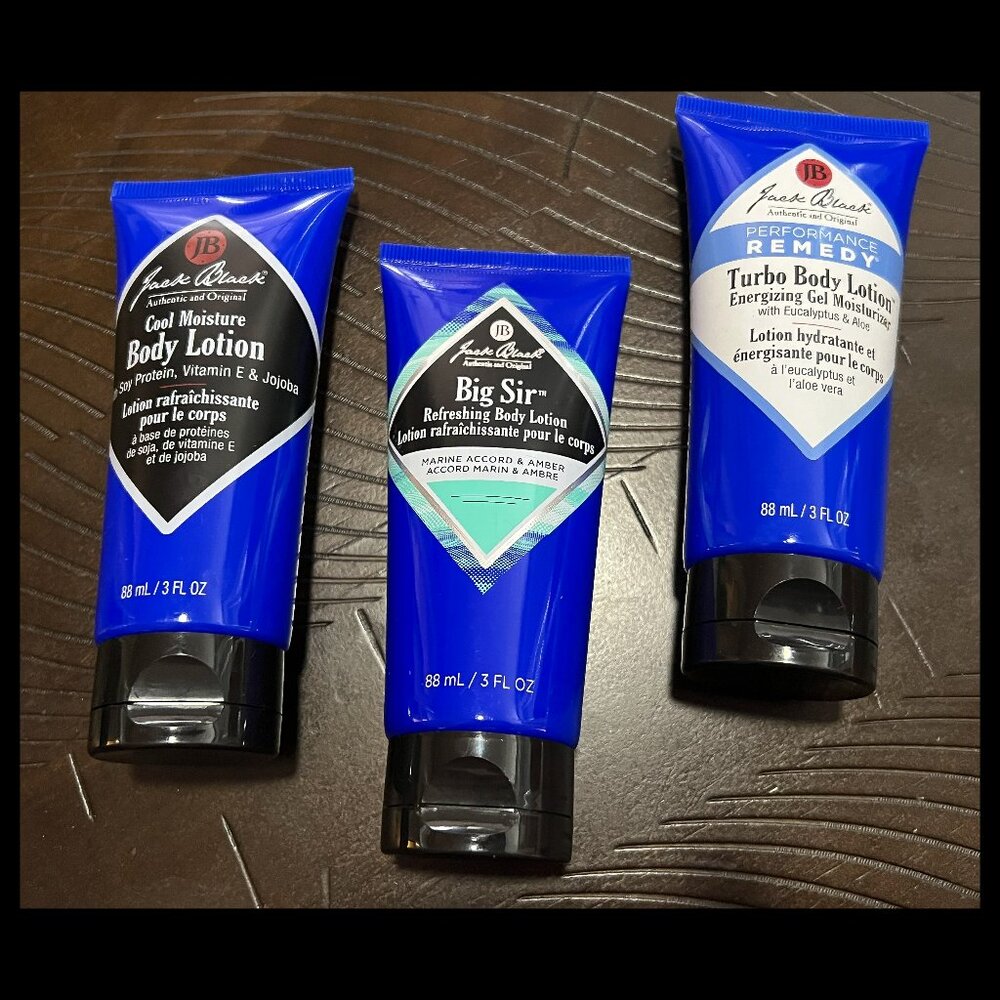 Jack Black Body Lotion Trio Set
